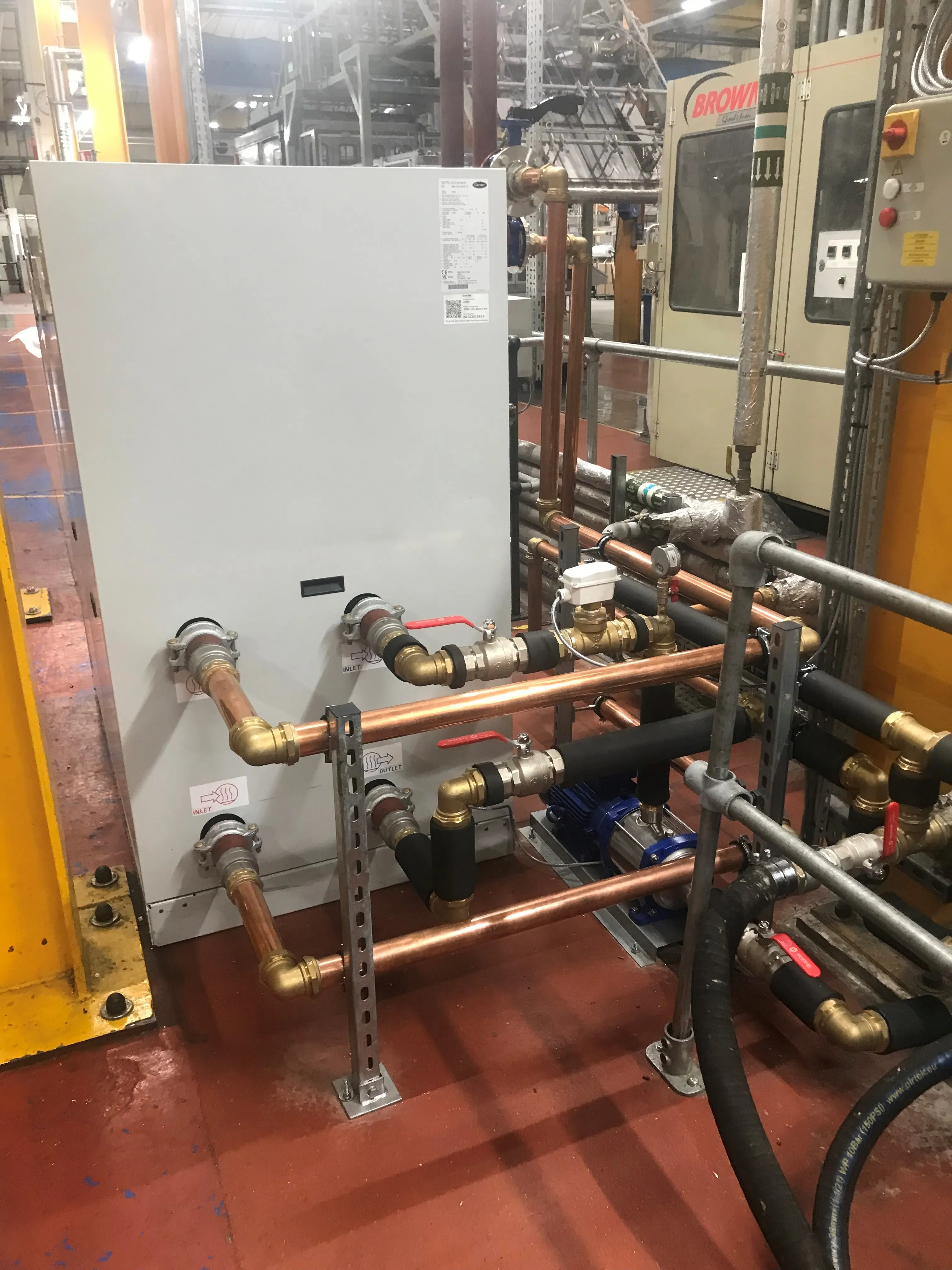 Range of industrial chillers