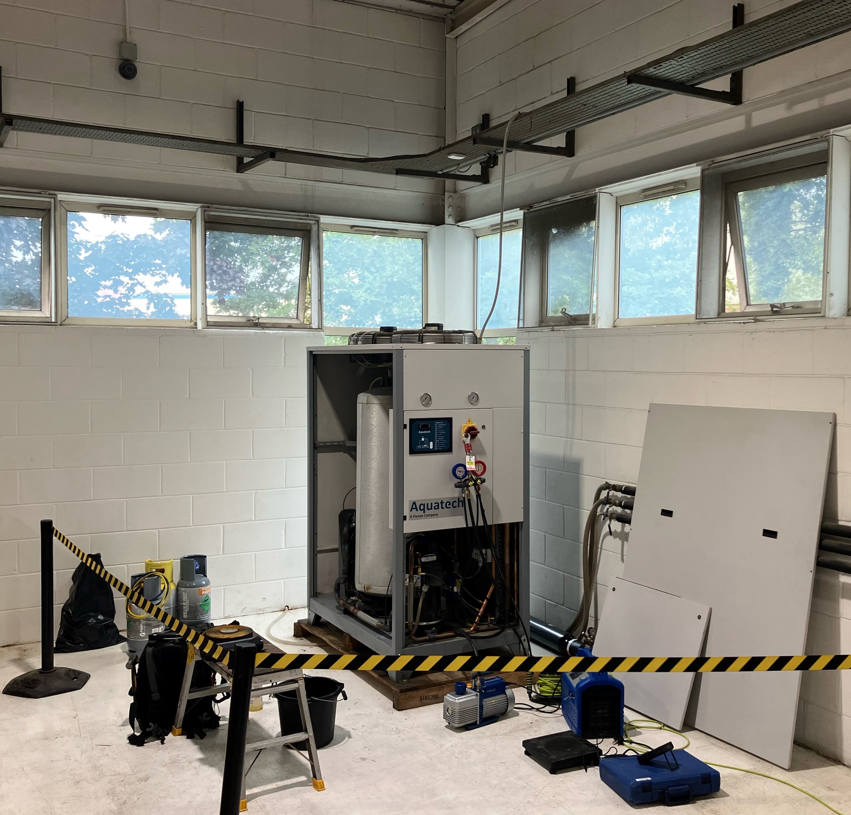 Custom engineered water-cooled chiller system