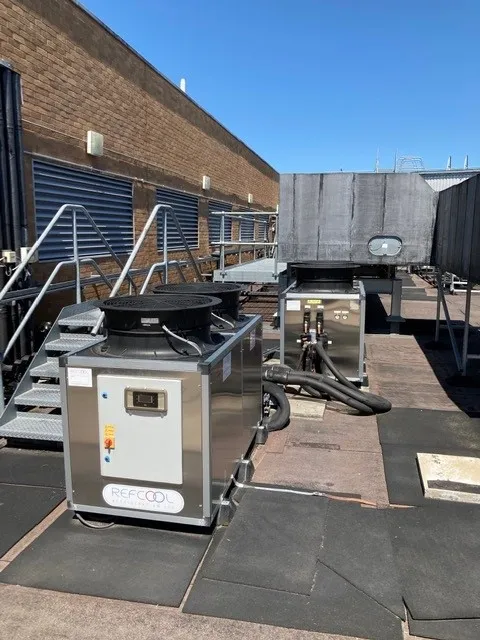 Industrial temporary chiller application