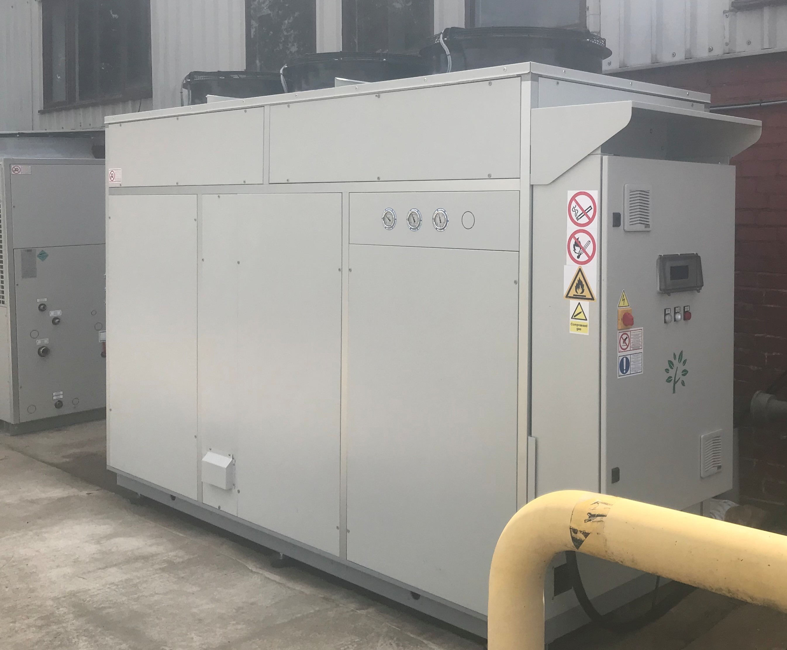 Free cooling system in operation